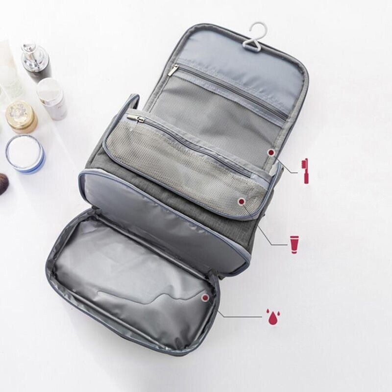 Waterproof Men Hanging Makeup Bag Oxford Travel Organizer Cosmetic Bag