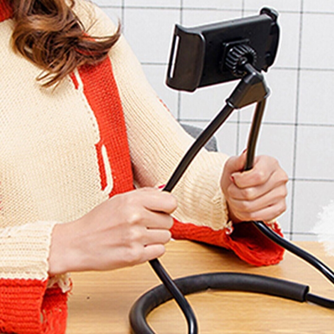 Flexible Long Arm Lazy Hanging Neck Phone Holder