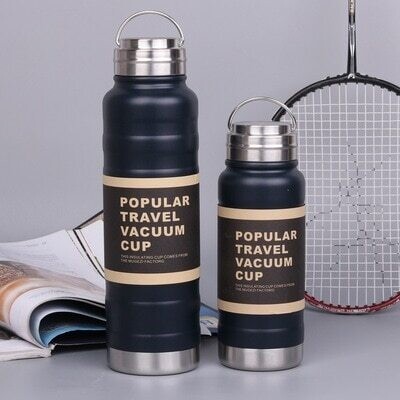 Portable Stainless Steel Hot Water Cup Large Capacity Outdoor Travel
