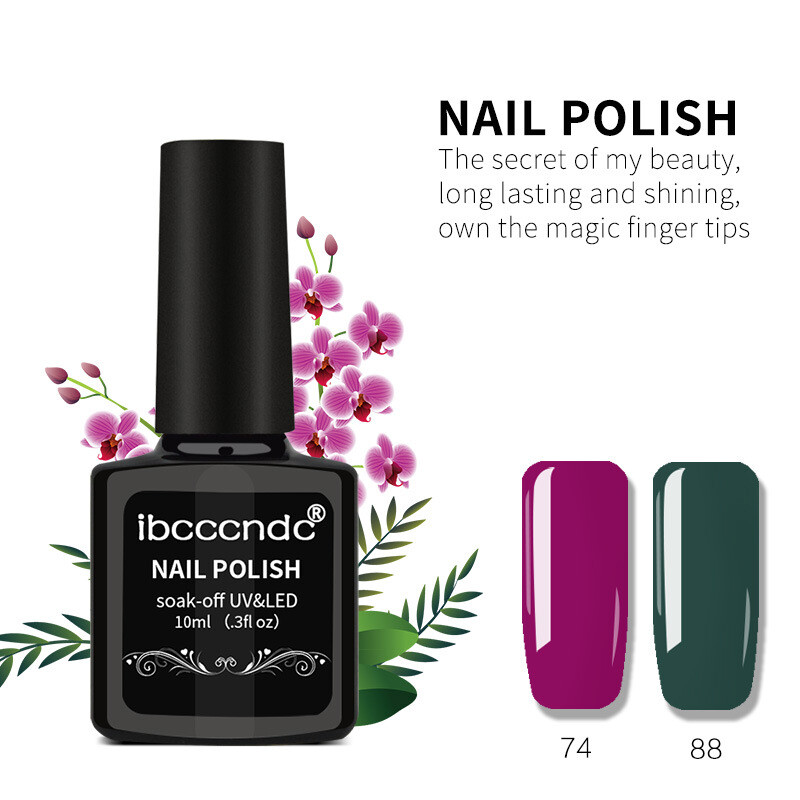 Shiny Nail Polish UV LED Soak Off Nail Gel 10ml