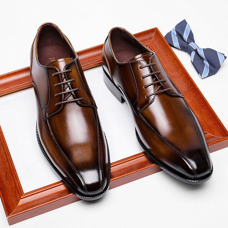 Hot Selling 2022 Genuine Leather Luxury British Style Men Dress shoes &amp; Oxford Leather Men&#39;s Slip-on Shoes Office Shoes