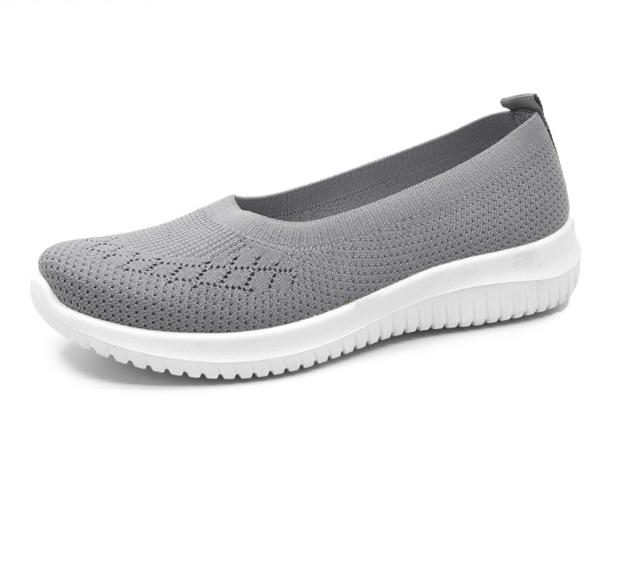 Hot sale one-step large size single shoes flat casual women&#39;s shoes breathable lightweight walking shoes