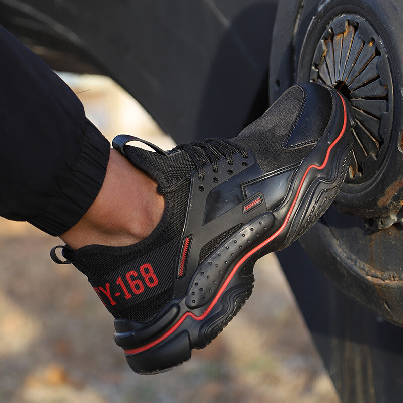 SAFETYLEADERS Men shoes sport safety lightweight safety shoes work lightweight indestructible safety shoe