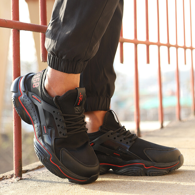 SAFETYLEADERS Men shoes sport safety lightweight safety shoes work lightweight indestructible safety shoe