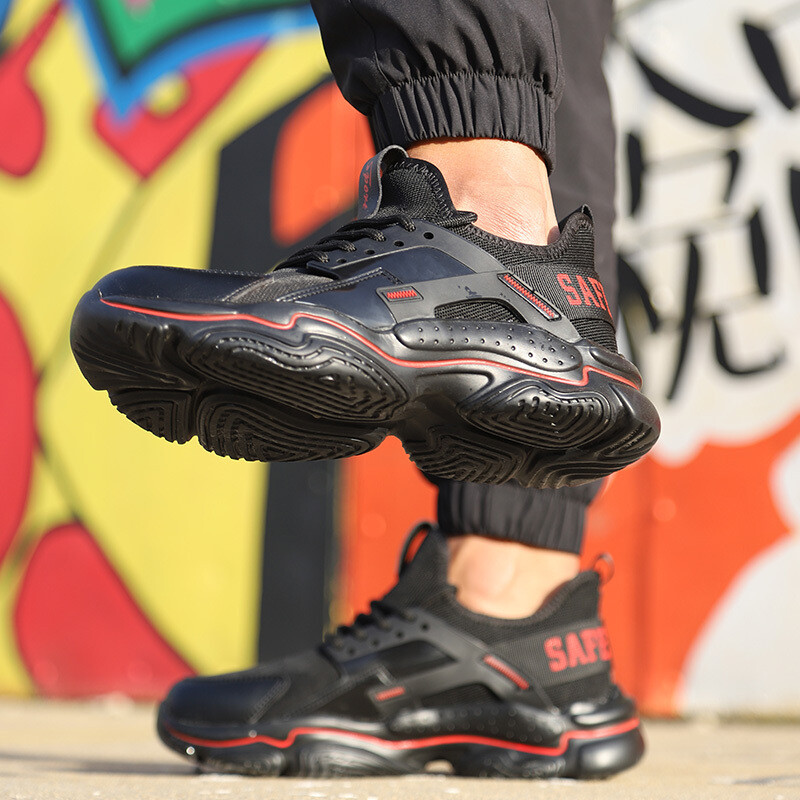 SAFETYLEADERS Men shoes sport safety lightweight safety shoes work lightweight indestructible safety shoe
