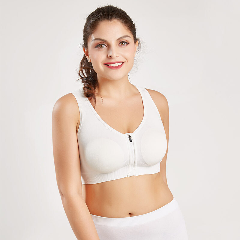 Women Yoga Underwear Padded Crop Tops Underwear Gym Top Yoga Sport Bra Zip Breathable Fitness Running Vest Yoga Bras Sports Type