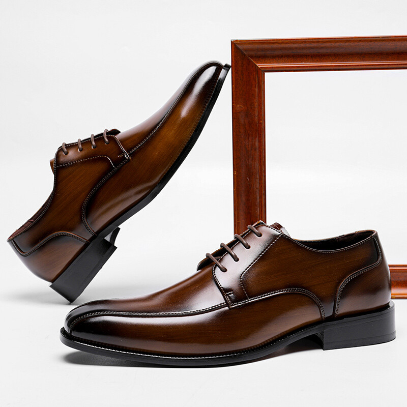 Hot Selling 2022 Genuine Leather Luxury British Style Men Dress shoes &amp; Oxford Leather Men&#39;s Slip-on Shoes Office Shoes