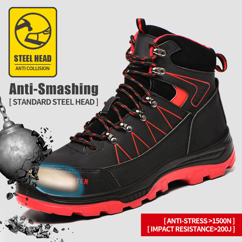 Hot sale Non-slip Smash-resistant puncture-resistant indestructible Mens breathable work safety shoes
