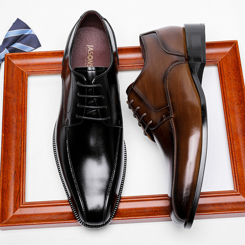 Hot Selling 2022 Genuine Leather Luxury British Style Men Dress shoes &amp; Oxford Leather Men&#39;s Slip-on Shoes Office Shoes