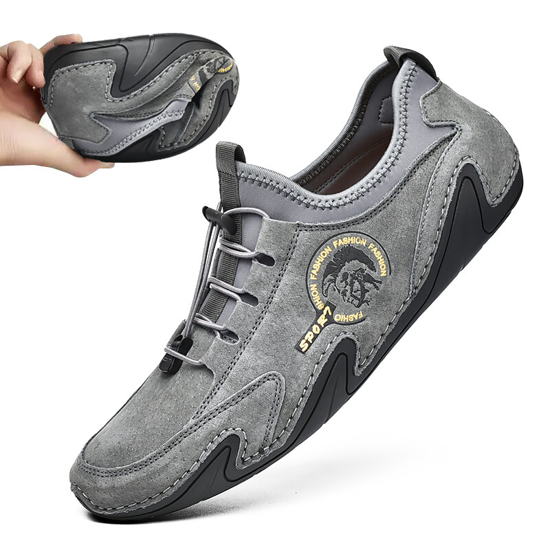 Wholesale Fancy Octopus Shape Men Casual Leather Loafer Slip on Shoes