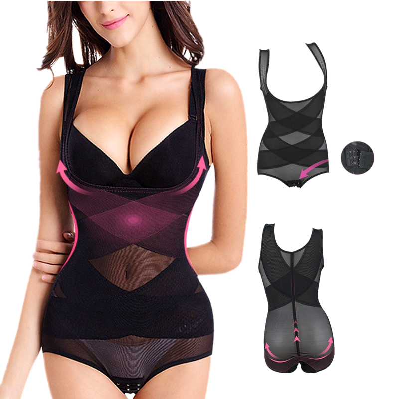 Women full body slimming fashion lace bodysuits tummy control underwear high quality butt lifter shapewear