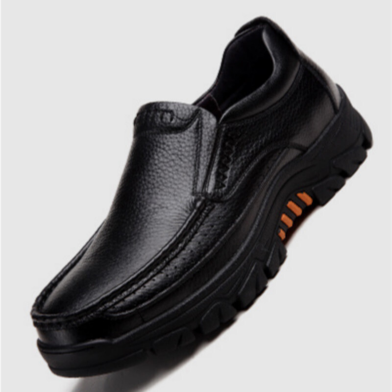 OEM New hot sale man leather casual shoes English wind thick sole adult high quality casual adult Lightweight shoes