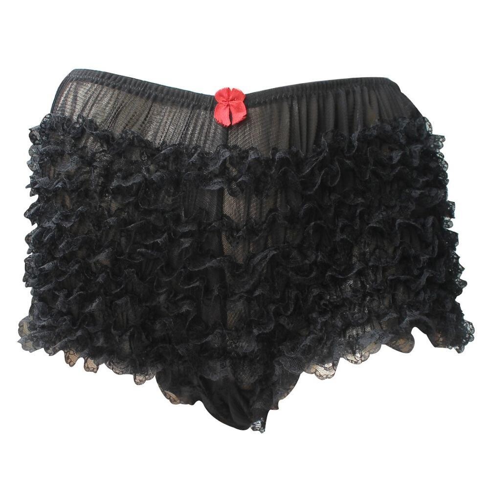 Women Lace Thong Hot Thongs Lacy Sexy  Ruffled Lace Bloomers Knickers Panties Ladies Underwear