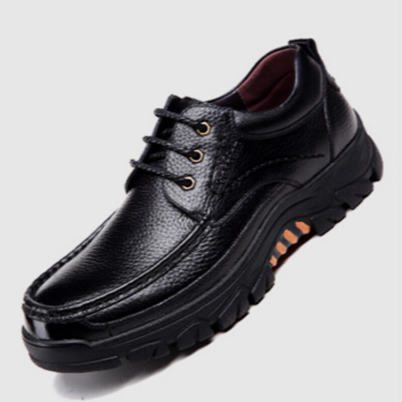 OEM New hot sale man leather casual shoes English wind thick sole adult high quality casual adult Lightweight shoes