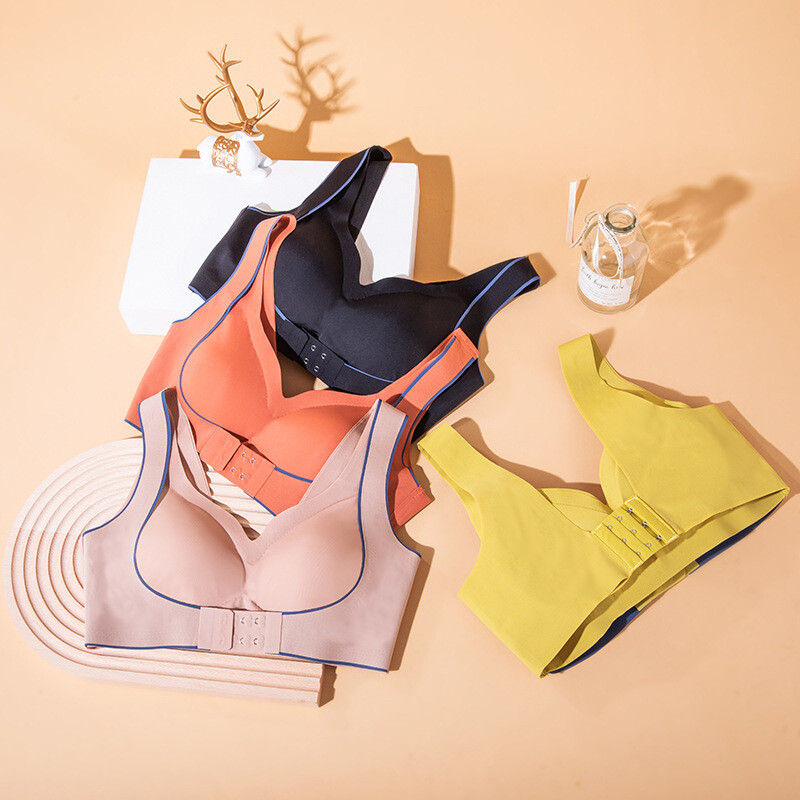 new women comfortable bras fitness posture correcting tank top bra push up women one-piece underwear wireless
