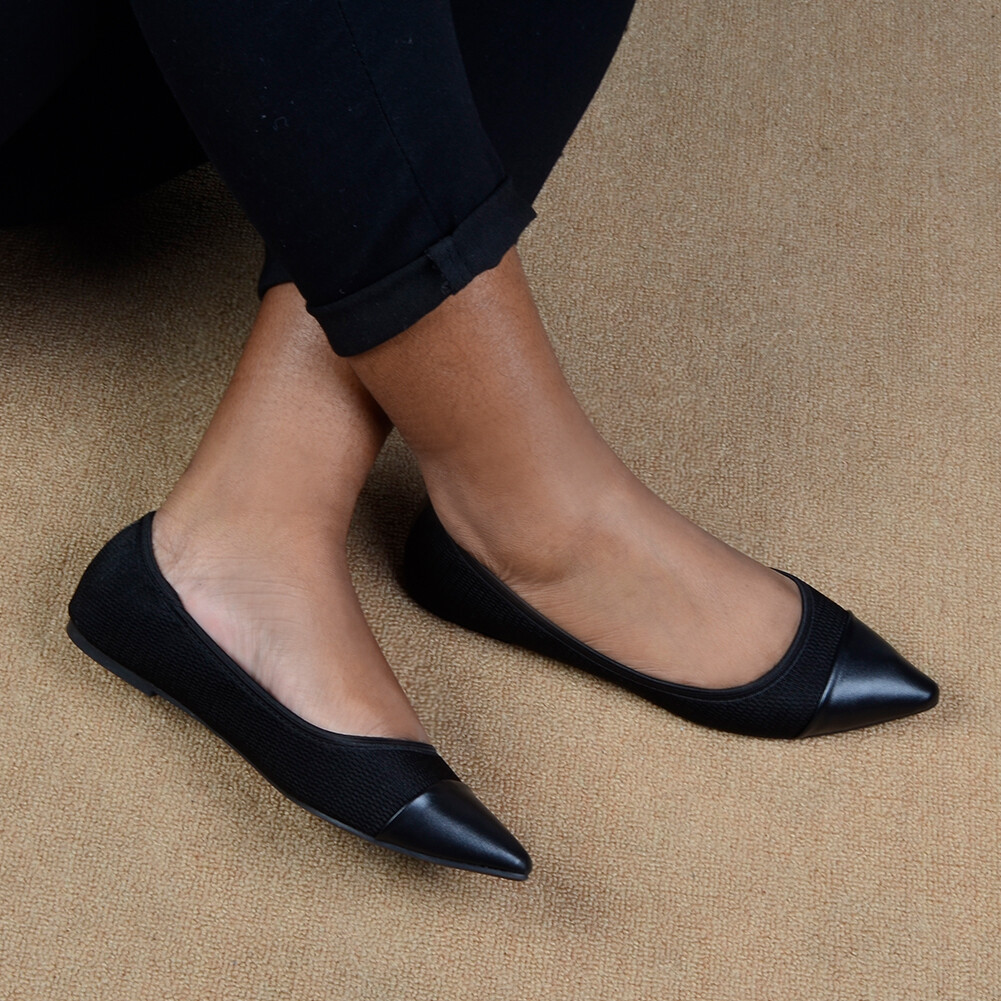 Lady comfortable soft pointed shoes women&#39;s flat shoes selling good