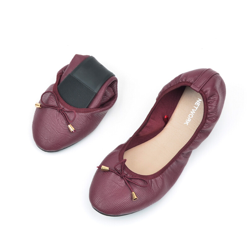 Good quality textile lining material daily life occasion flat pump shoes