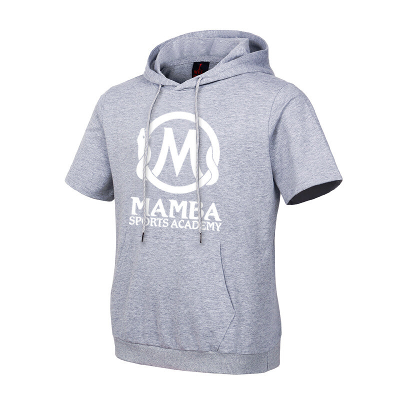 Wholesale Customized Basketball Cotton Short Sleeve Pullover Sweater Men&#39;S Black Mamba Snake Star Training Clothes Hoodie Top