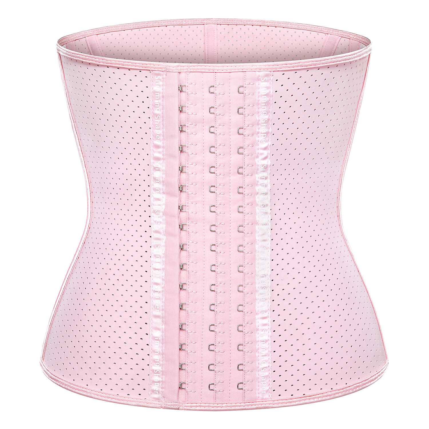 Hot Selling Waist Trainer Cincher Trimmer Sweat Belt Gym Body Shaper Steel Bone Corset  Pink Waist Trainer For Woman