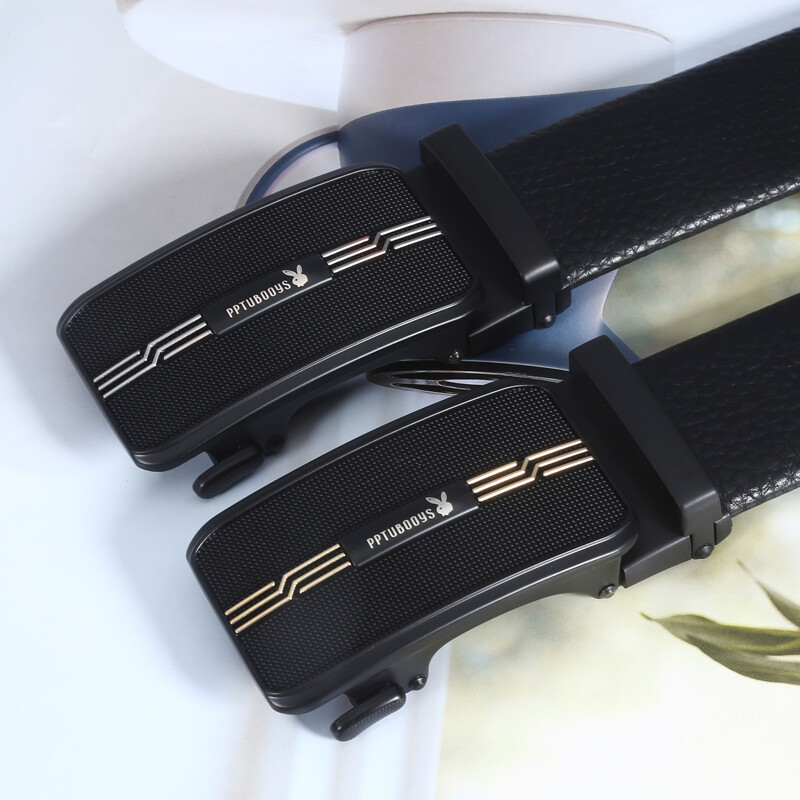 Fashion PU Alloy Automatic Buckle Rabbit Brand Decorative Durable Charm Belts for Mans Belt