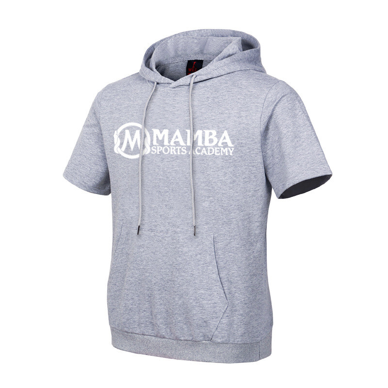 Wholesale Customized Basketball Cotton Short Sleeve Pullover Sweater Men&#39;S Black Mamba Snake Star Training Clothes Hoodie Top
