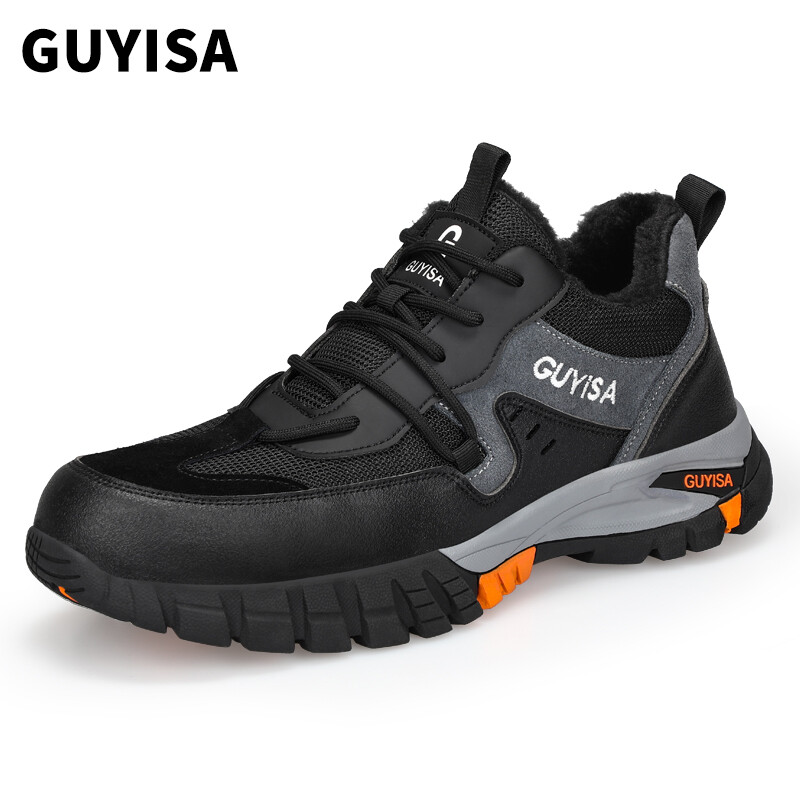 Guyisa best selling outdoor work shoes comfortable,anti slip and wear-resistant safety shoes