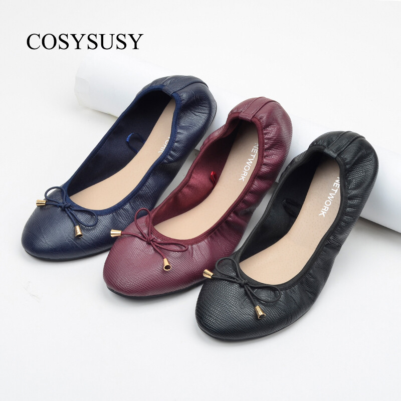 Good quality textile lining material daily life occasion flat pump shoes
