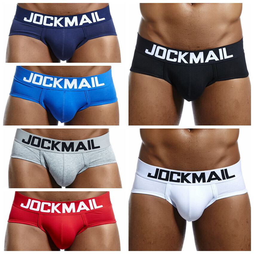 JOCKAMIL cotton boxer briefs solid color men underwear low waist breathable soft White shorts Leisure Sports Trunks underpants