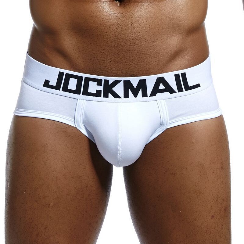 JOCKAMIL cotton boxer briefs solid color men underwear low waist breathable soft White shorts Leisure Sports Trunks underpants