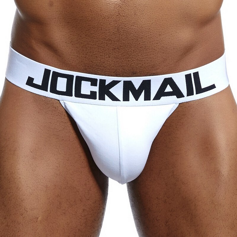 JOCKAMIL cotton boxer briefs solid color men underwear low waist breathable soft White shorts Leisure Sports Trunks underpants