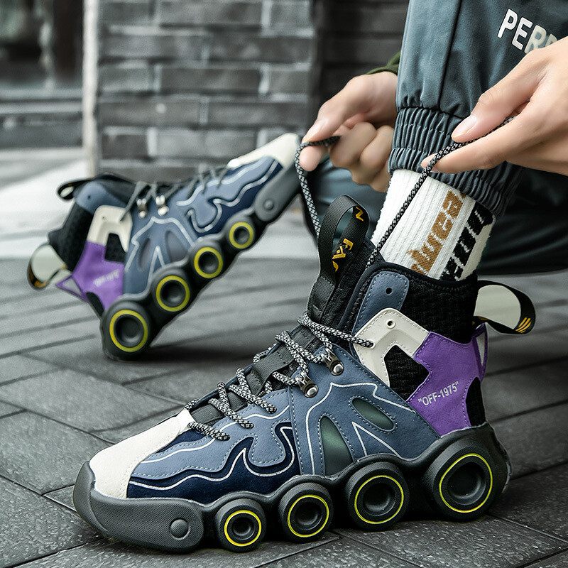 Ziitop New Design Fashion Sport Shoes Men Personality Skate Trendy Running Shoes Thick Soled Increased Men Sneakers