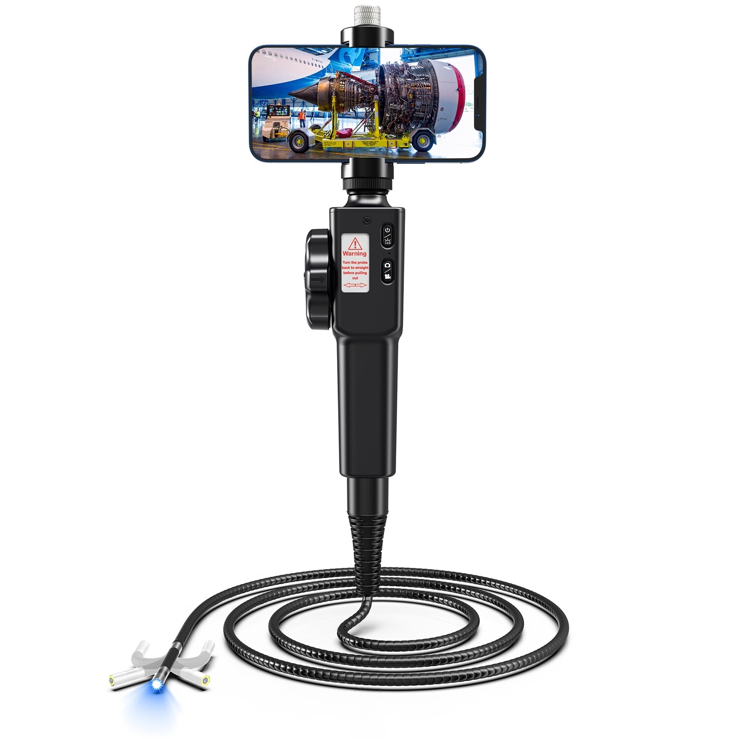 Ralcam SD Card 5.5MM/8.5M Online Technical Support 2 Way Cellphone Industrial Borescope
