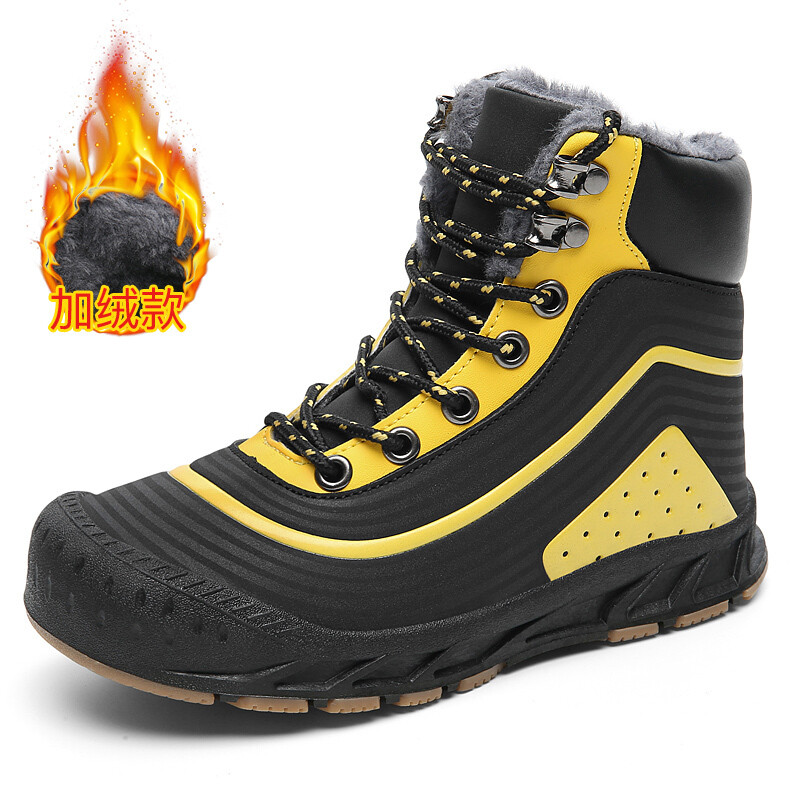 Winter Faux Fur Classic Lined Warm Zapatilla De Nieve Terciopelo Comodo Waterproof Outdoor 4 Colors Big Size Bota Snow Boots Man