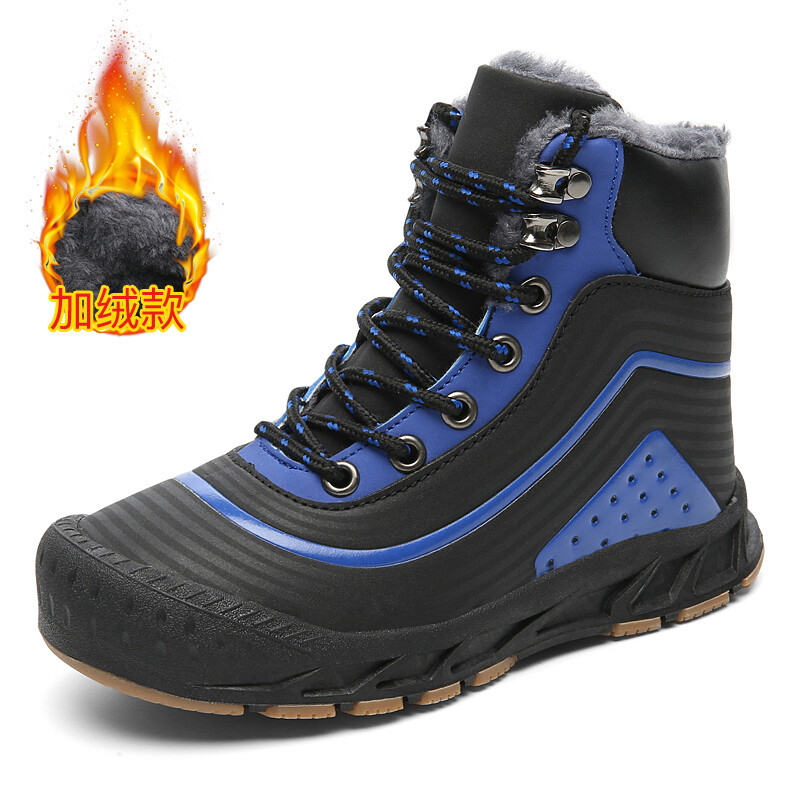 Winter Faux Fur Classic Lined Warm Zapatilla De Nieve Terciopelo Comodo Waterproof Outdoor 4 Colors Big Size Bota Snow Boots Man