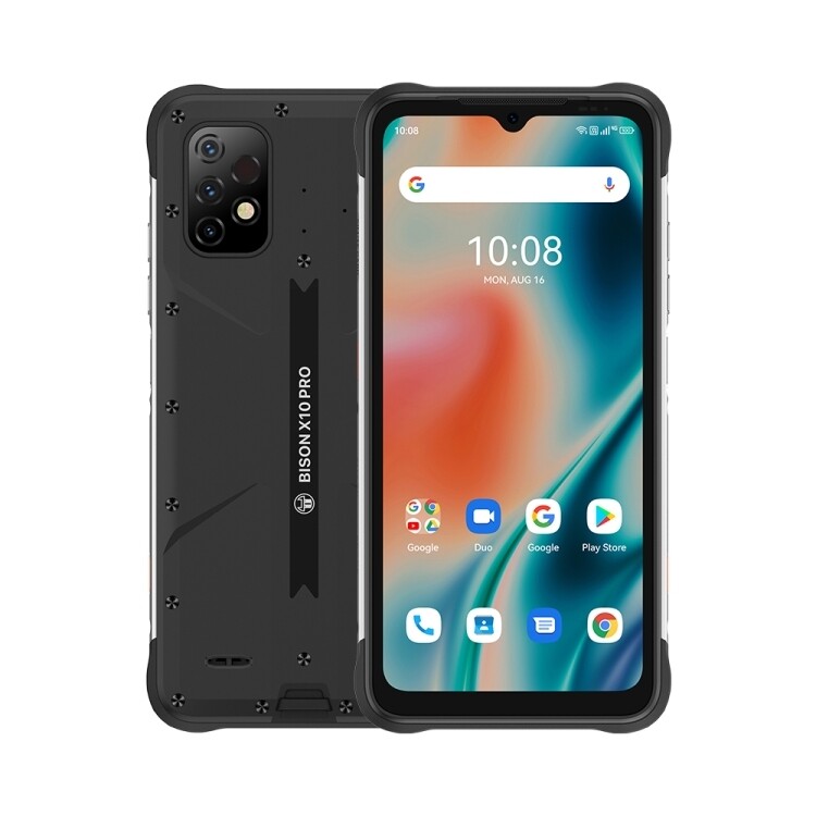 UMIDIGI BISON X10 Pro Rugged Phone, 4GB+128GB Fingerprint unlock 6.53 inch Android 6150mAh Battery NFC, PTT/SOS 4G