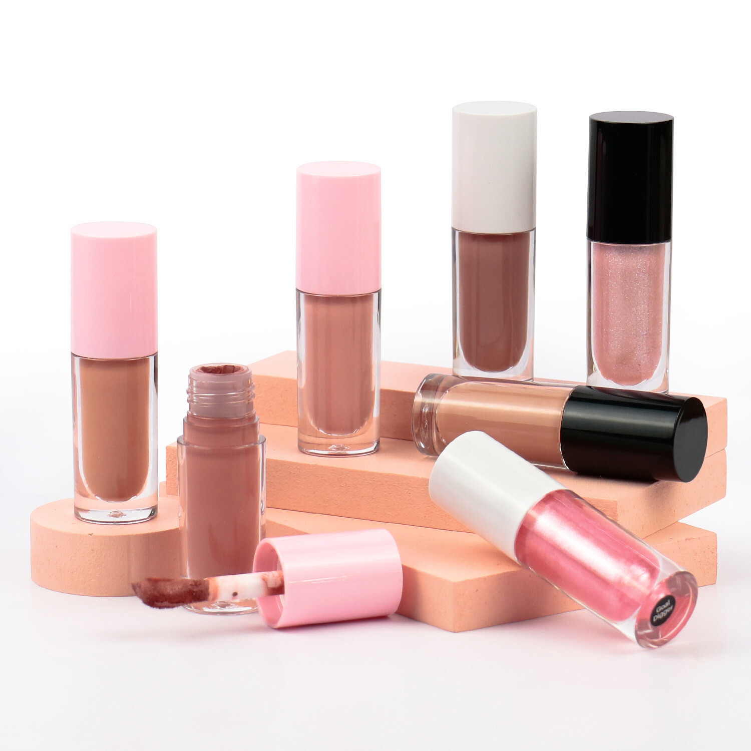 New Arrival Mini Lipsticks Lip Gloss Glitter  Lip Gloss Base Labels Portable Matte Liquid Lipstick Private Label