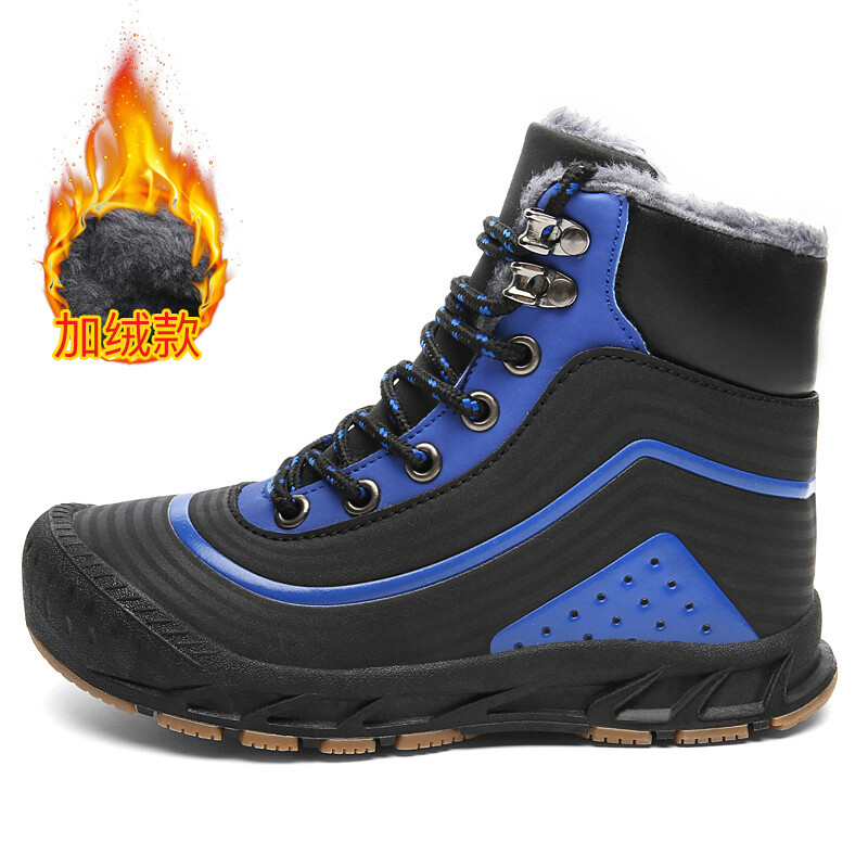 Winter Faux Fur Classic Lined Warm Zapatilla De Nieve Terciopelo Comodo Waterproof Outdoor 4 Colors Big Size Bota Snow Boots Man