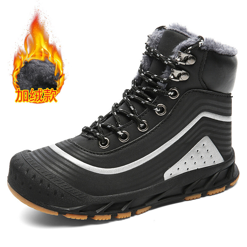 Winter Faux Fur Classic Lined Warm Zapatilla De Nieve Terciopelo Comodo Waterproof Outdoor 4 Colors Big Size Bota Snow Boots Man