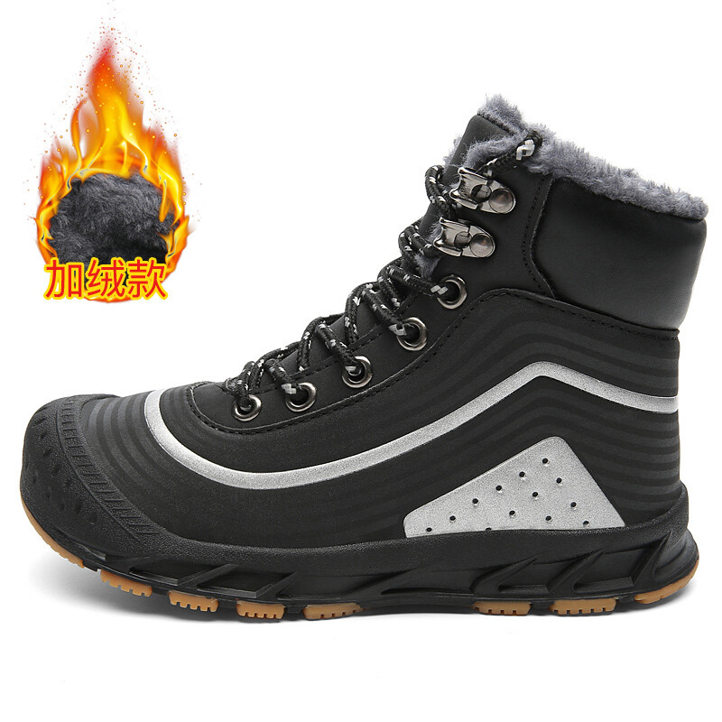 Winter Faux Fur Classic Lined Warm Zapatilla De Nieve Terciopelo Comodo Waterproof Outdoor 4 Colors Big Size Bota Snow Boots Man