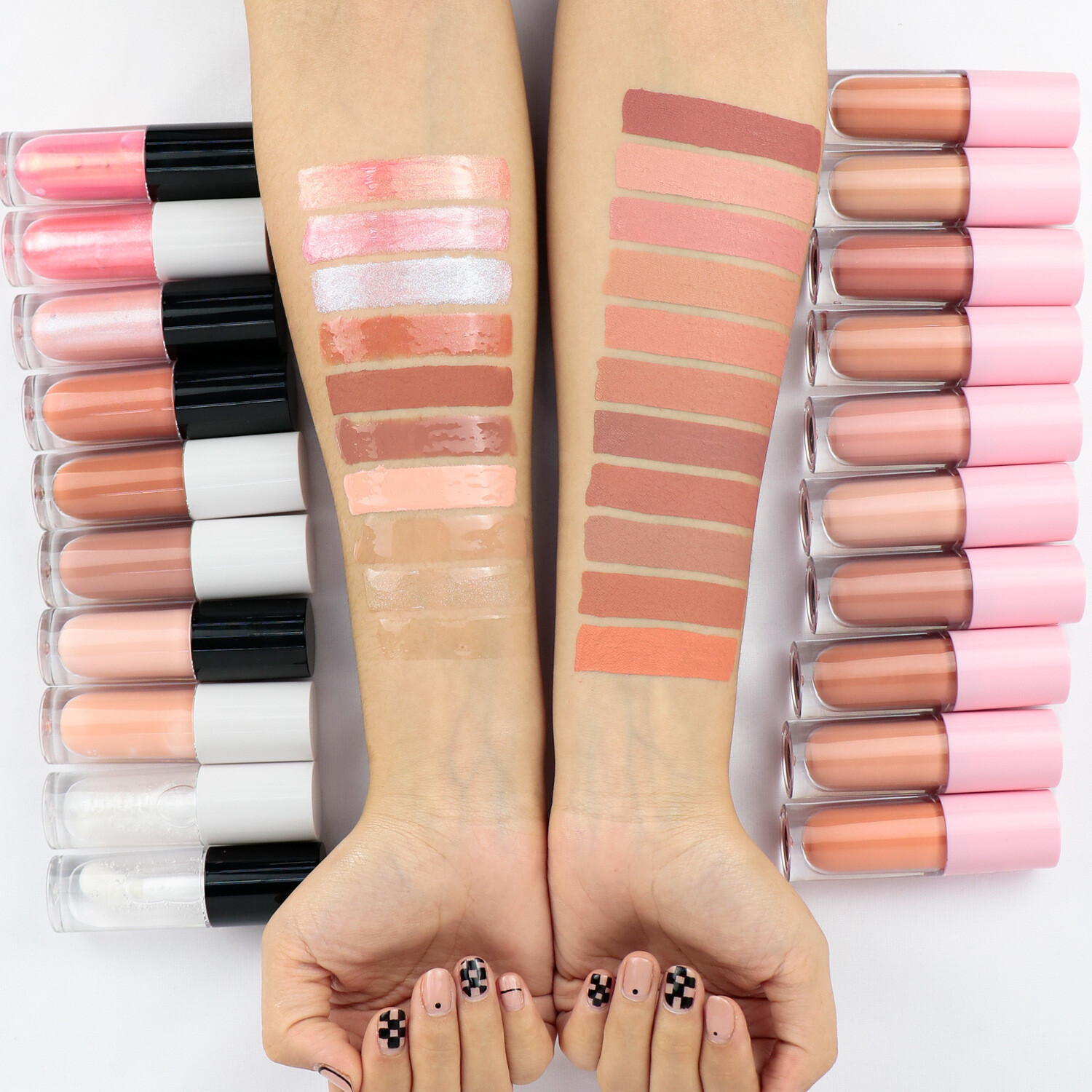 New Arrival Mini Lipsticks Lip Gloss Glitter  Lip Gloss Base Labels Portable Matte Liquid Lipstick Private Label