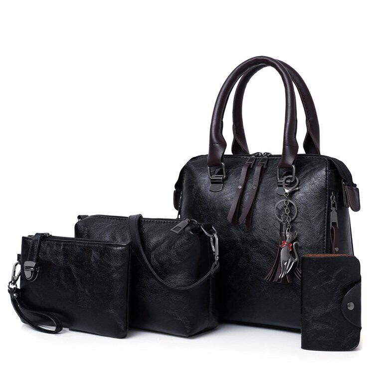 Hot Selling Luxury Women Bag Handbags PU Leather Handbag Lady 4 Pieces One Set Shoulder Bags Designer Tote Bag