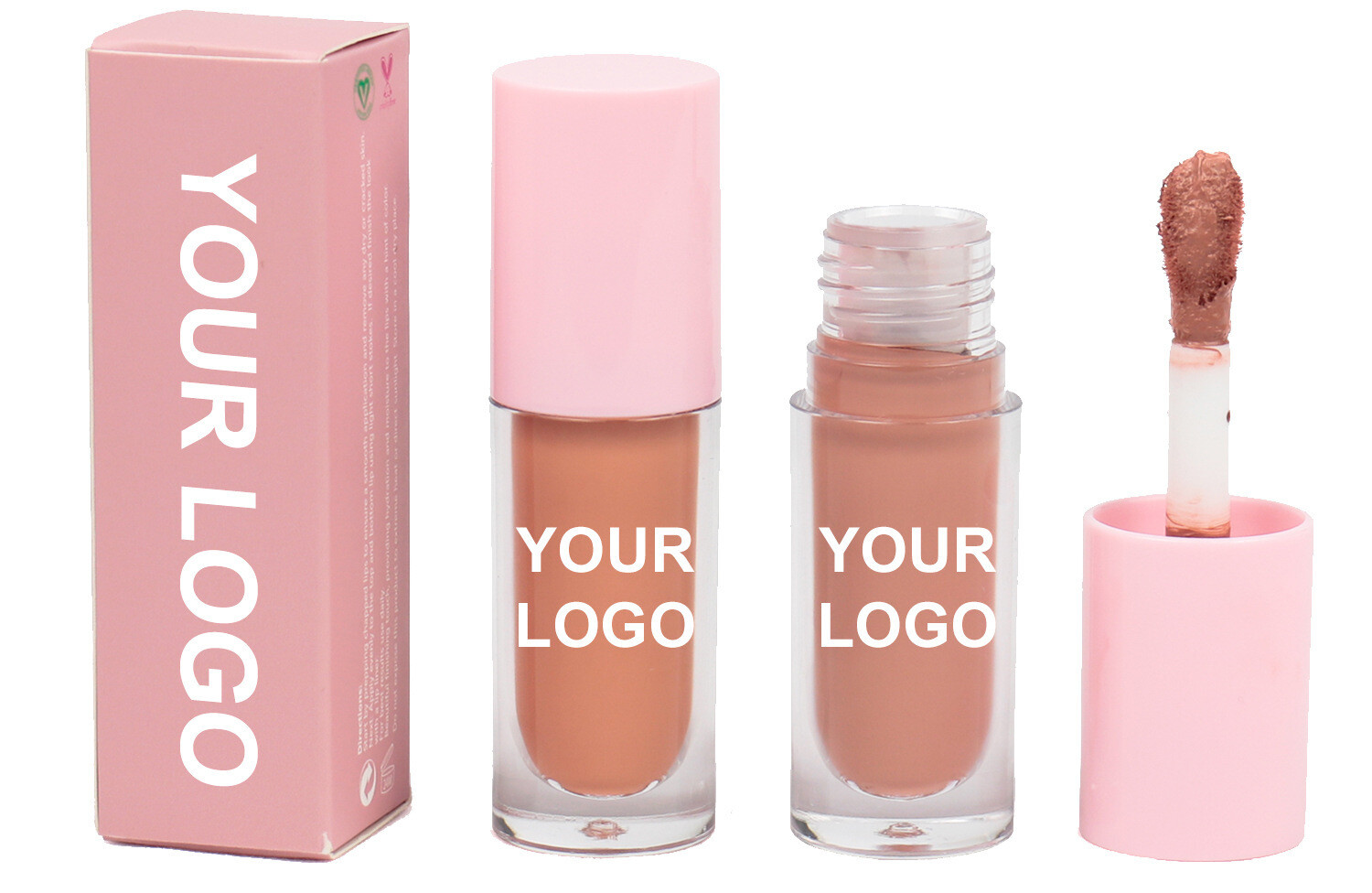New Arrival Mini Lipsticks Lip Gloss Glitter  Lip Gloss Base Labels Portable Matte Liquid Lipstick Private Label