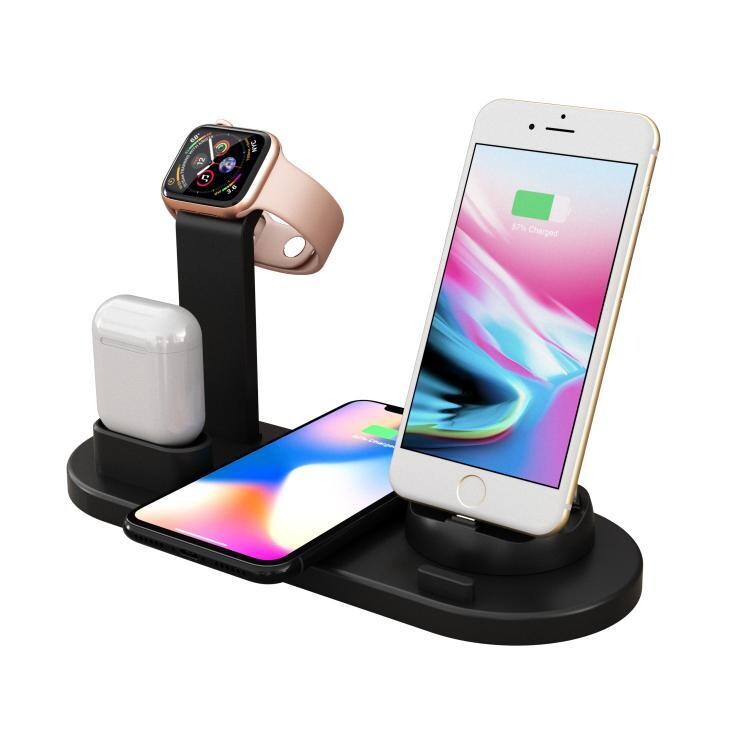 Smart Life Wholesale Private Mold All In One Qi Cargador inalambrico rapido Muelle multifuncion Universal Phone Wireless Charge
