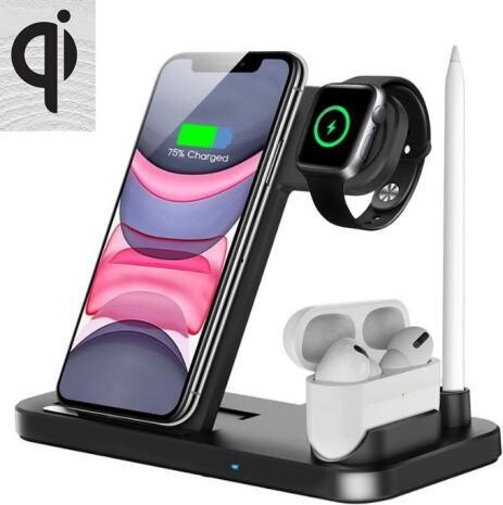 Smart Life Wholesale Private Mold All In One Qi Cargador inalambrico rapido Muelle multifuncion Universal Phone Wireless Charge