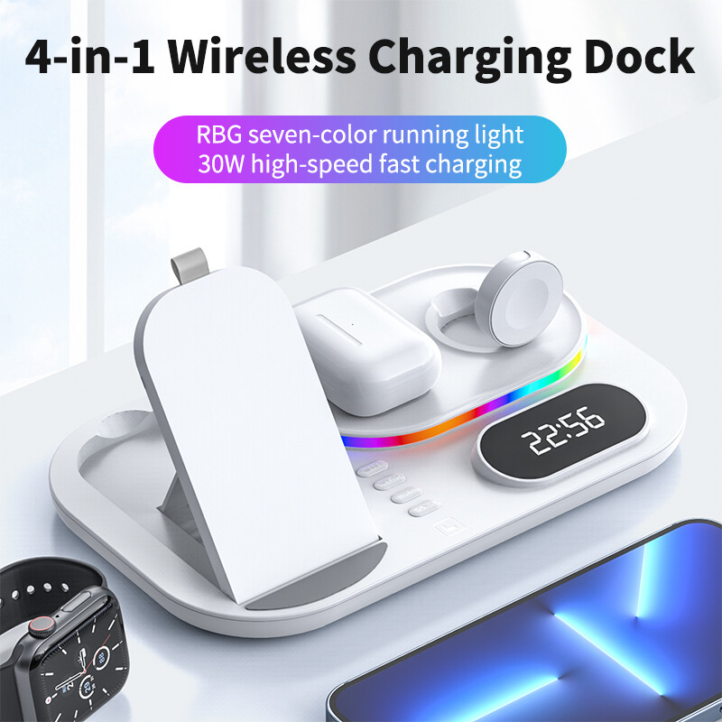 Smart Life Wholesale Private Mold All In One Qi Cargador inalambrico rapido Muelle multifuncion Universal Phone Wireless Charge
