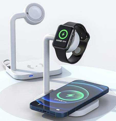 Smart Life Wholesale Private Mold All In One Qi Cargador inalambrico rapido Muelle multifuncion Universal Phone Wireless Charge