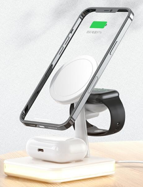 Smart Life Wholesale Private Mold All In One Qi Cargador inalambrico rapido Muelle multifuncion Universal Phone Wireless Charge