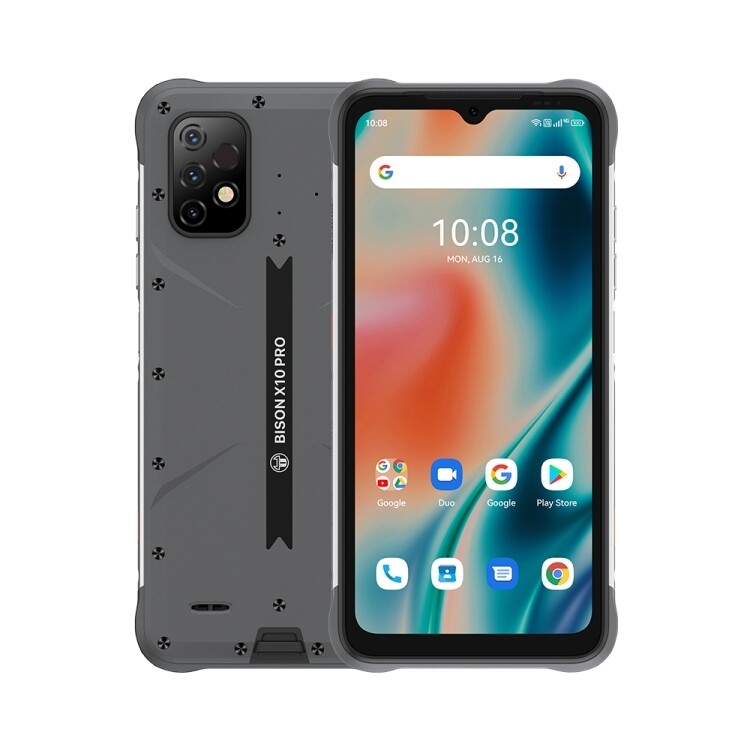 UMIDIGI BISON X10 Pro Rugged Phone, 4GB+128GB Fingerprint unlock 6.53 inch Android 6150mAh Battery NFC, PTT/SOS 4G