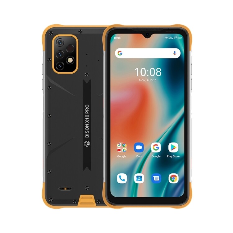 UMIDIGI BISON X10 Pro Rugged Phone, 4GB+128GB Fingerprint unlock 6.53 inch Android 6150mAh Battery NFC, PTT/SOS 4G