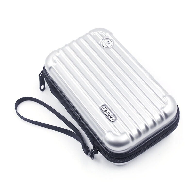 Waterproof Multi pattern hard shell ABS PC makeup cosmetic bag case travel toiletry bag with shoulder straps beauty case
